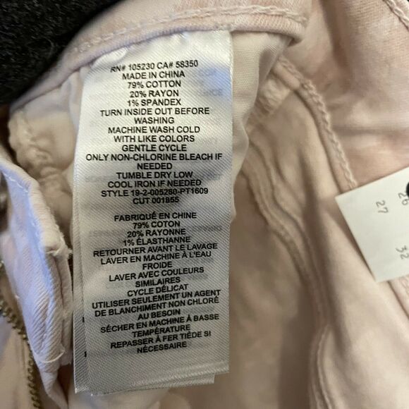 Current Elliott Pink Leopard Print High Waist Stiletto Crop Jeans NWT Size 25 - Picture 9 of 10